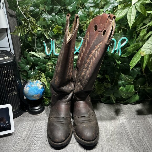 Men’s DOUBLE H 10 D  Brown 16” Tall Buckaroo Cowboy Boots 2148 main image 8